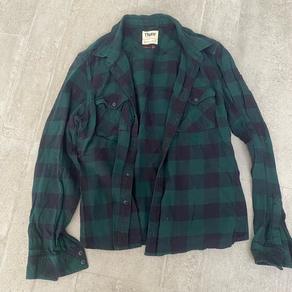 TNA plaid shirt